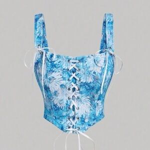 2/$15 🍍 BNWT SHEIN Mod Cottagecore Crop Top